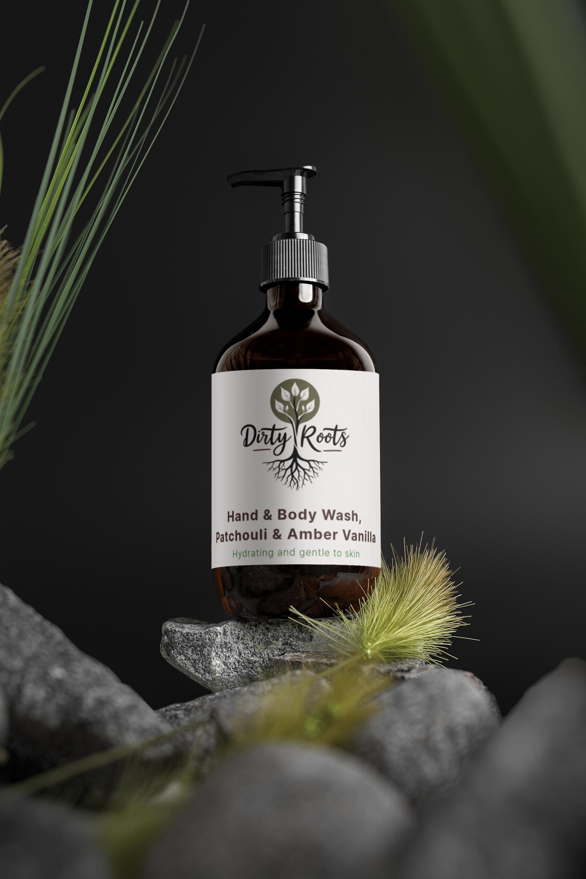 Hand & Body Wash – Patchouli & Amber Vanilla