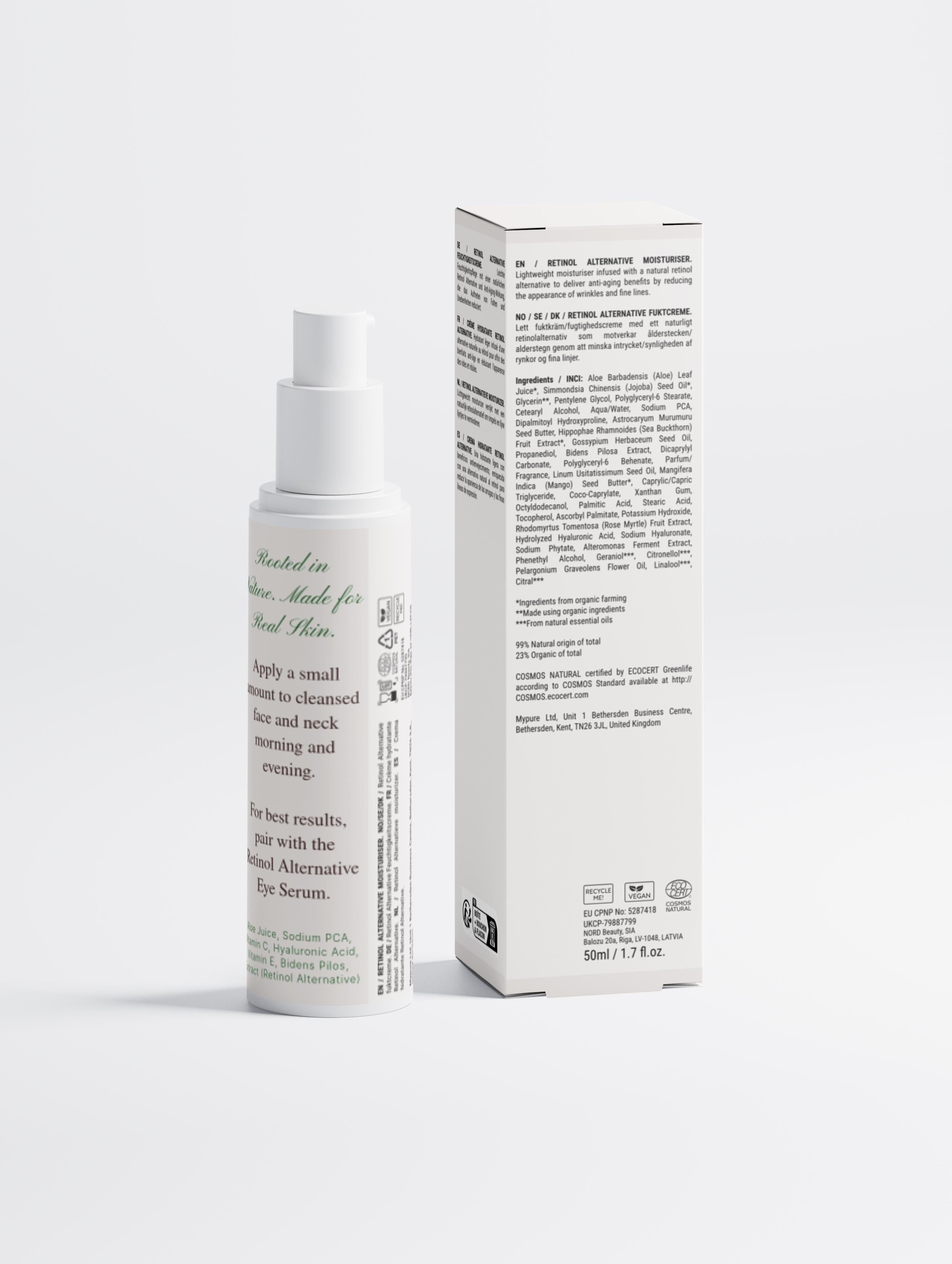 Retinol Alternative Moisturiser – Smooth, Nourish & Restore