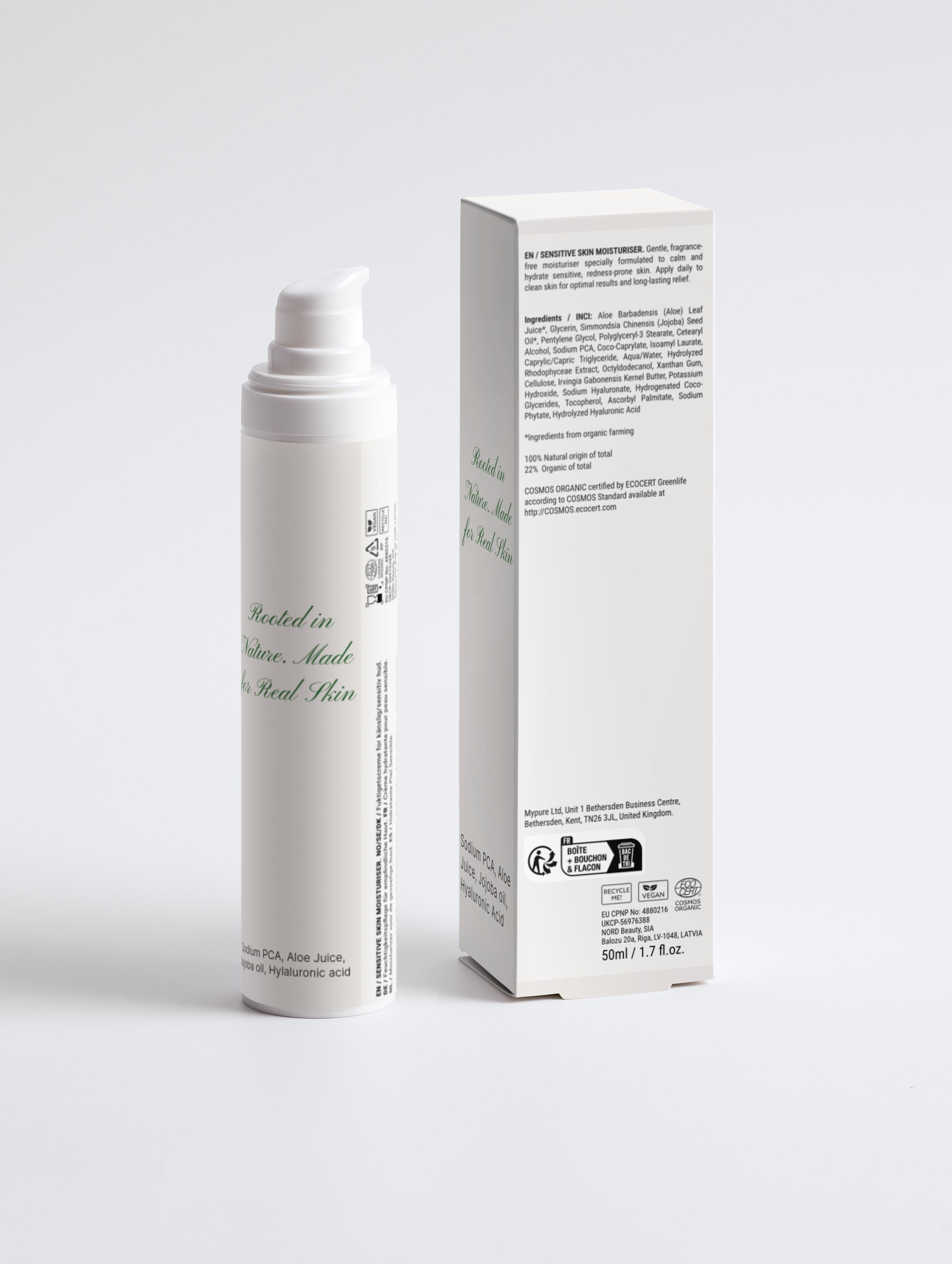 Sensitive Skin Moisturiser, Fragrance Free