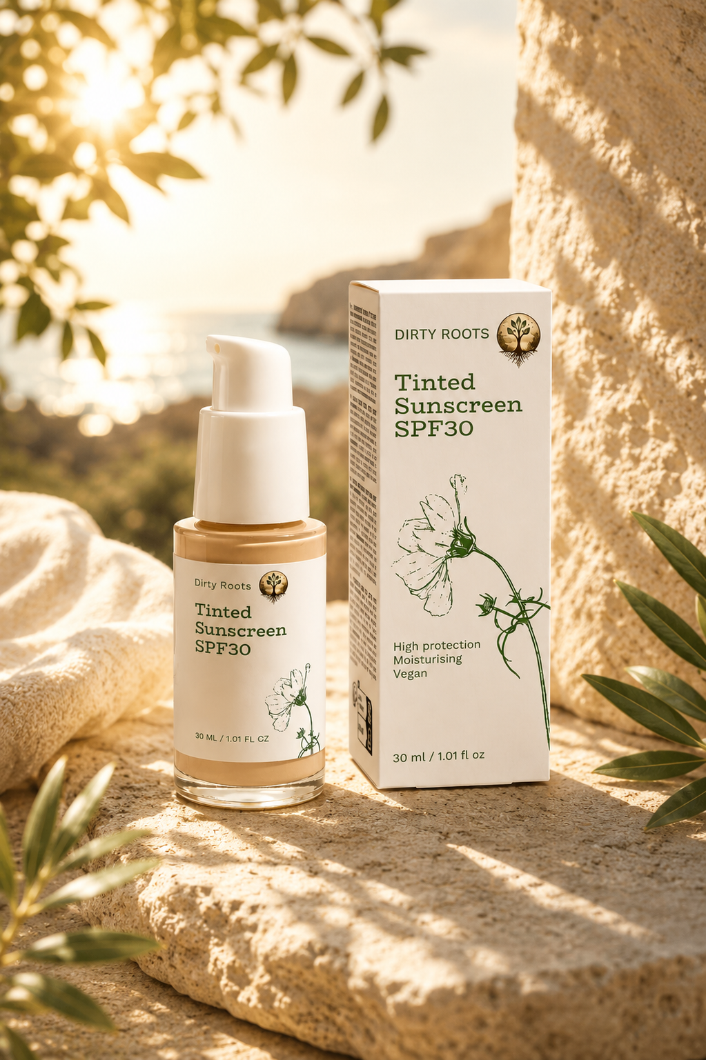 Sunscreen SPF30, with tint