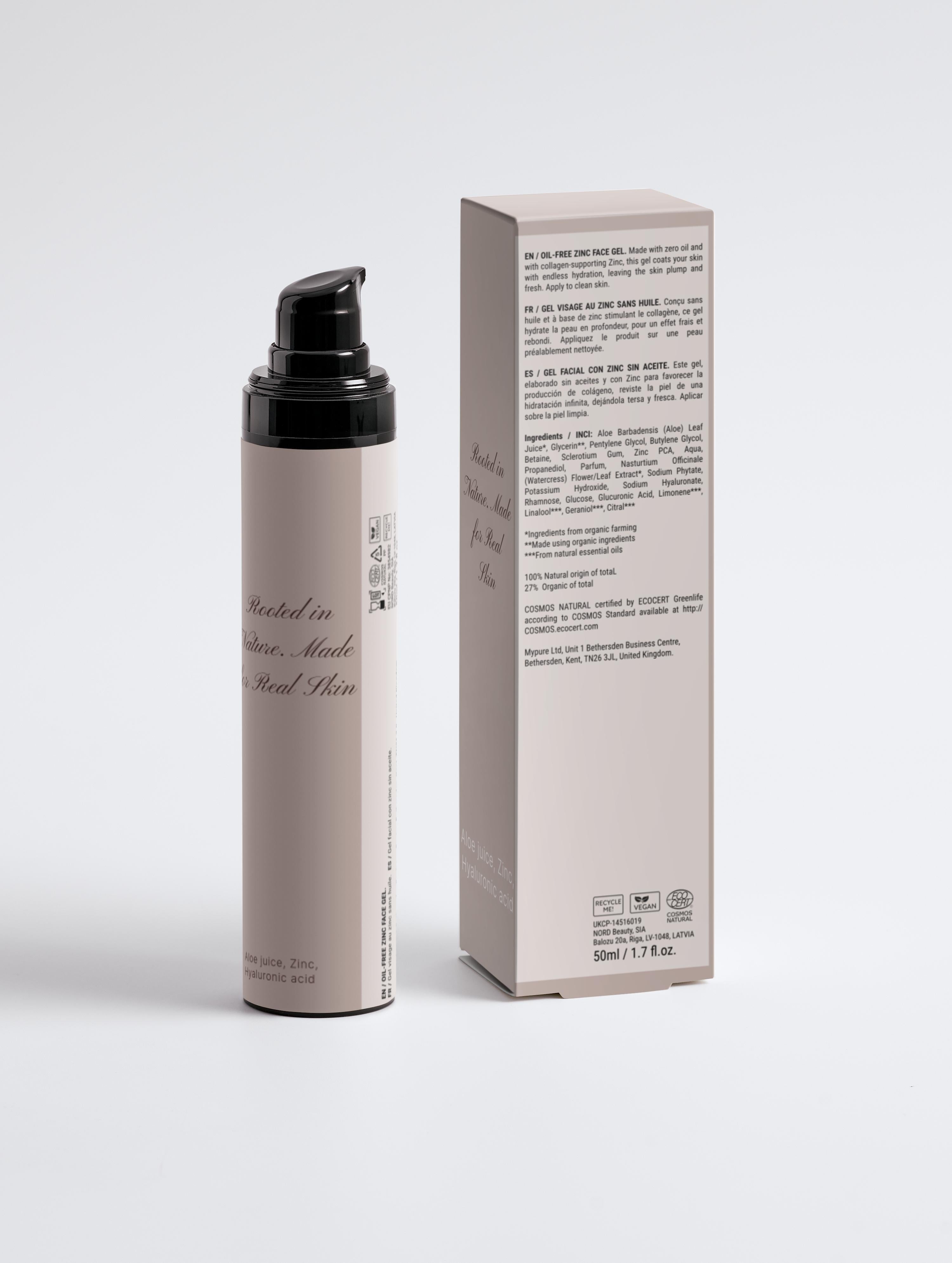 Oil-Free Zinc Face Gel for Men