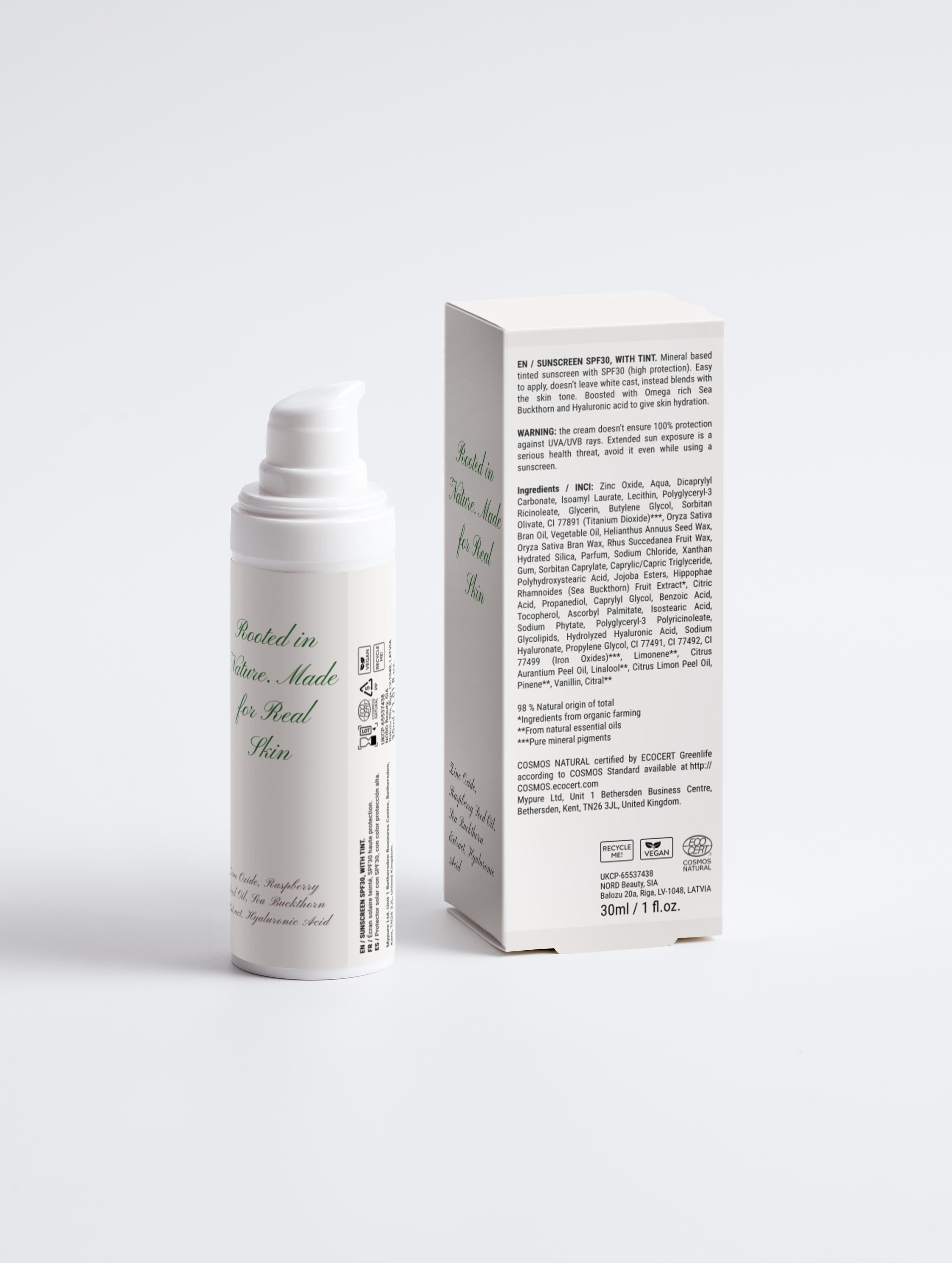 Tinted Mineral Sunscreen SPF30 – Hydrating, High-Protection Glow