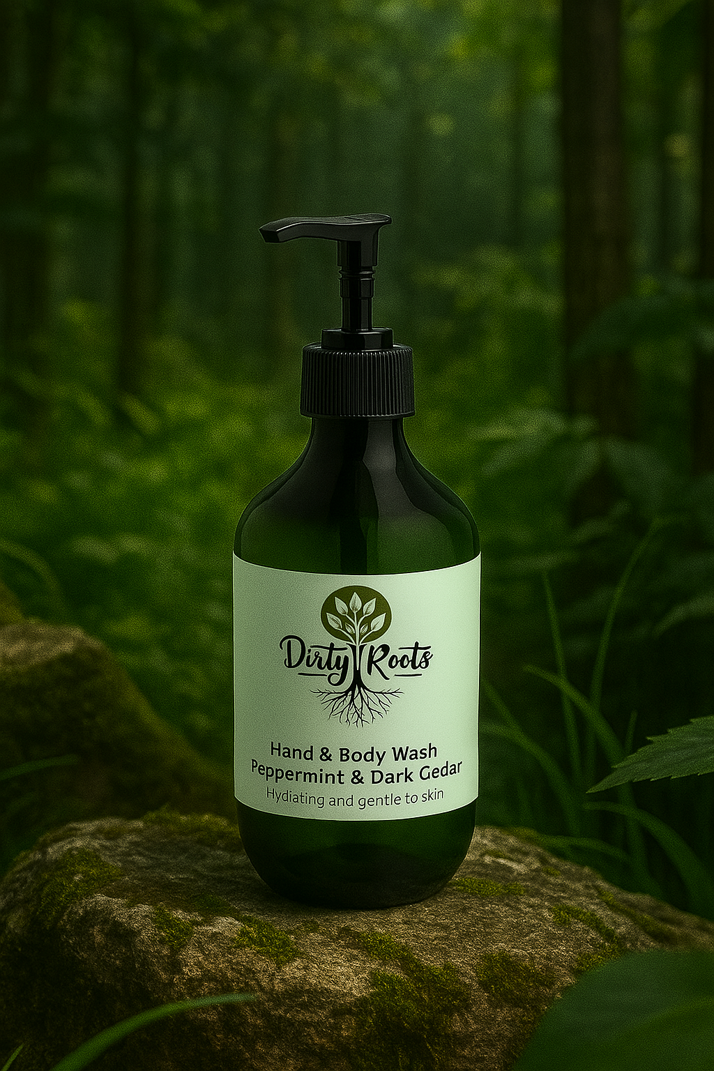 Hand & Body Wash – Peppermint & Dark Cedar